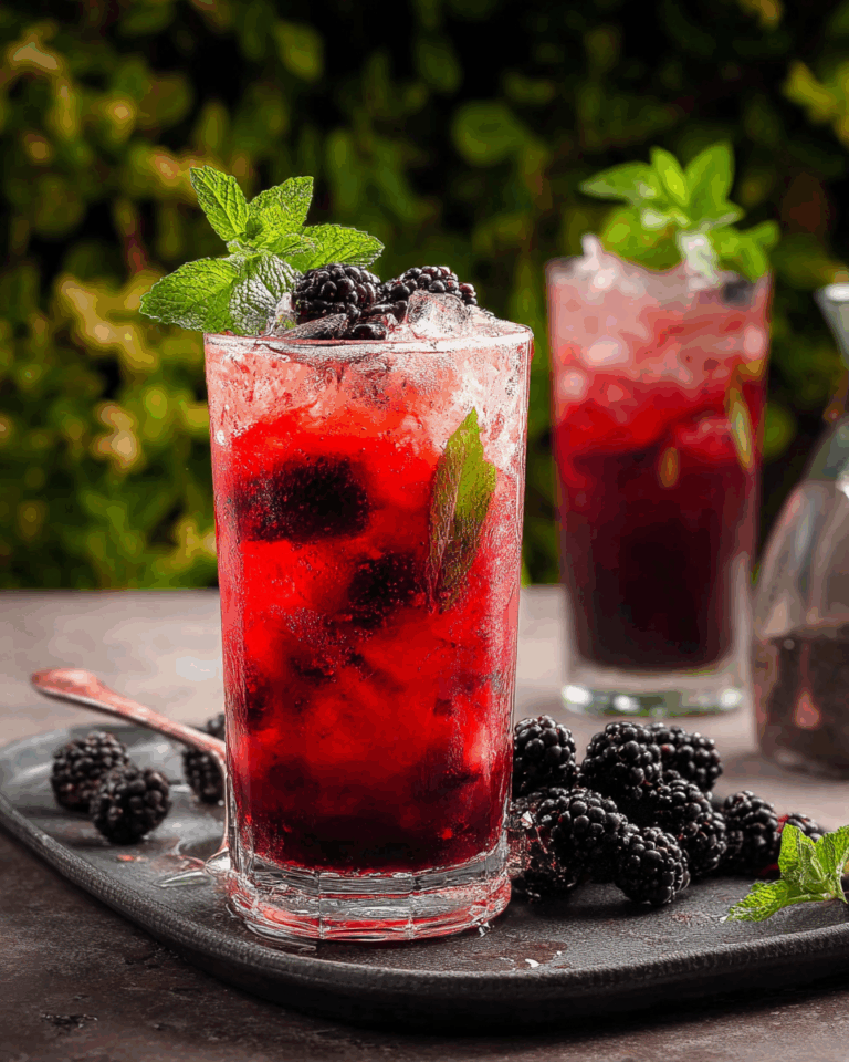 Blackberry Mojito: Erfrischender Sommer-Cocktail mit Brombeeren und Minze