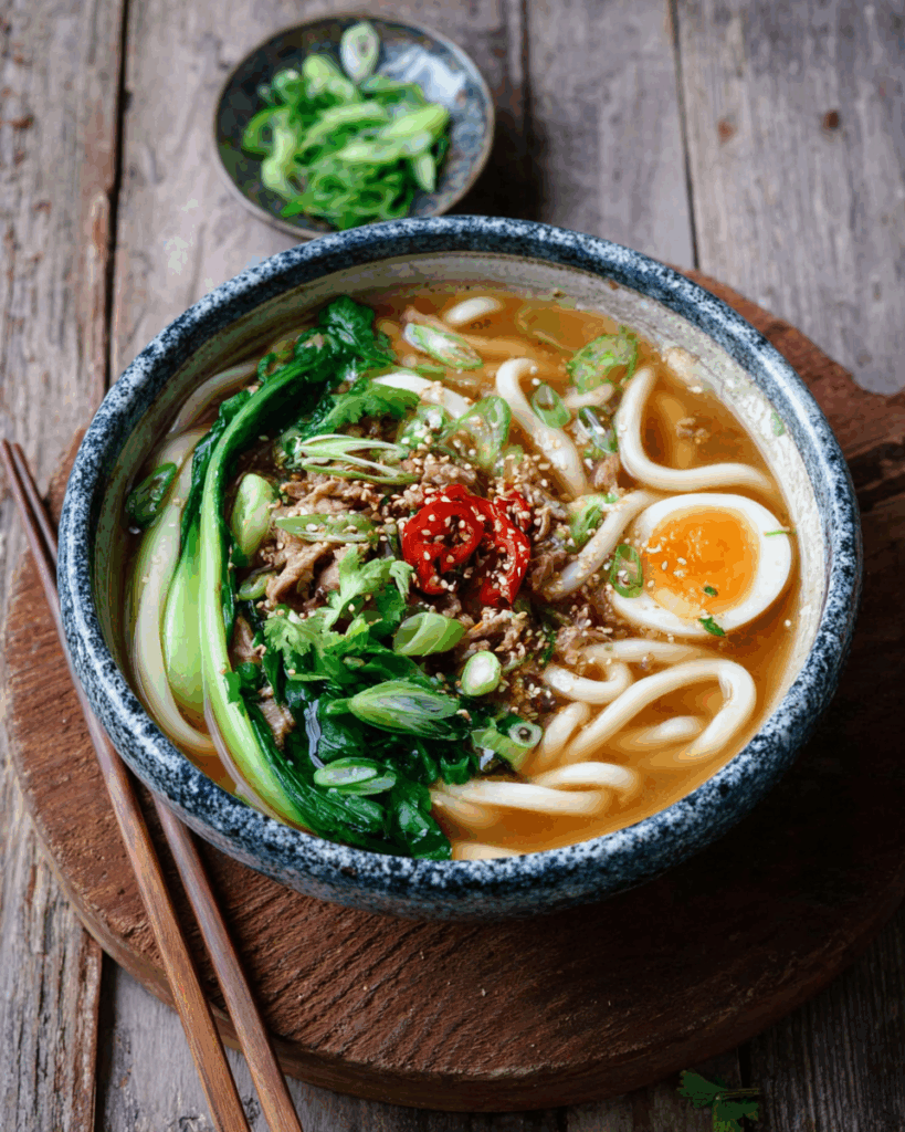 Vegetarische Udon-Suppe: Ein Einfaches und Schnelles Udon Nudeln Rezept