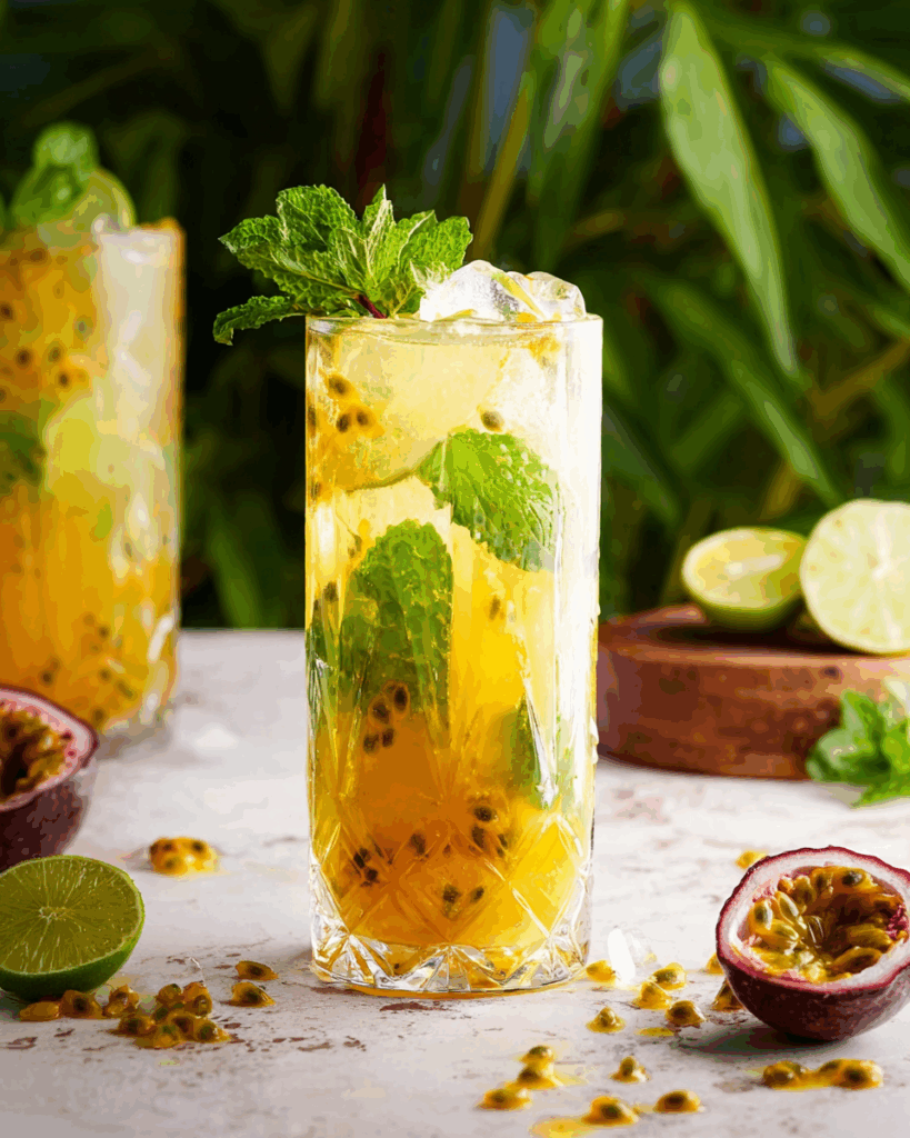 Exotischer Maracuja Mojito – Erfrischender Cocktail für unvergessliche Momente