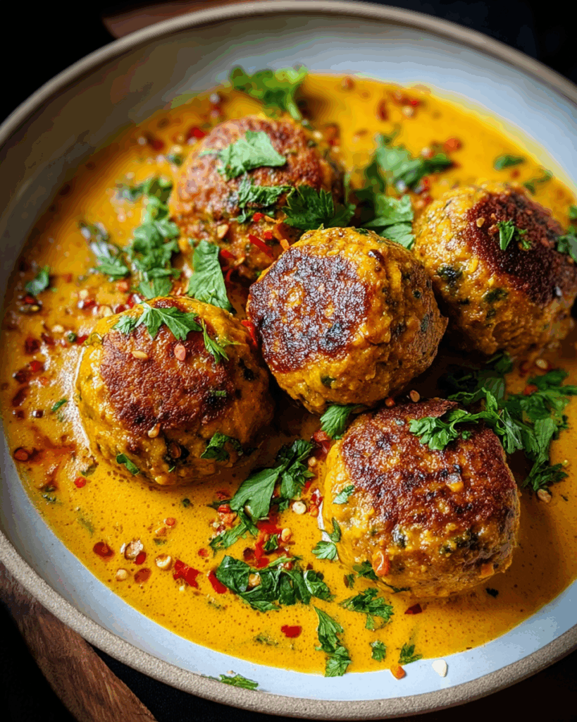 Vegane Linsenknödel in Curry-Sauce – Ein gesundes und leckeres vegetarisches Gericht
