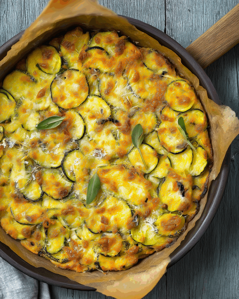 Zucchini-Scarpaccia – Ein herzhaftes italienisches Gemüsegericht aus dem Backofen