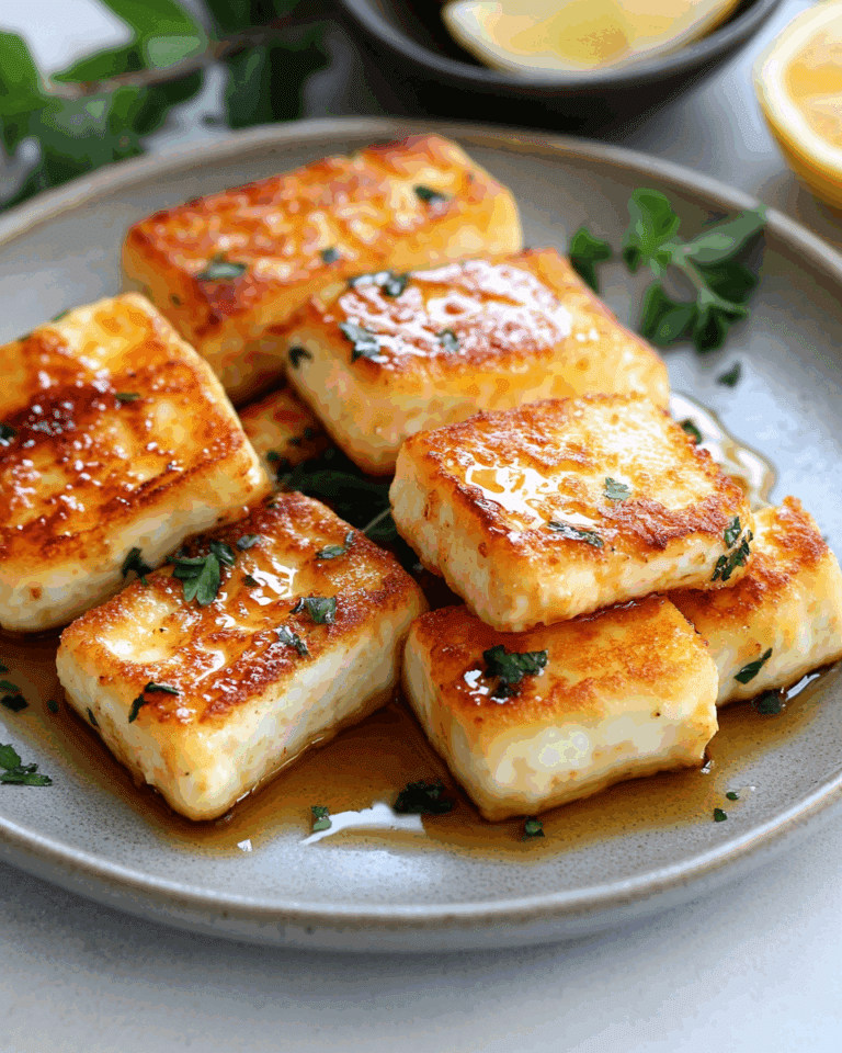 Knuspriger Airfryer-Halloumi mit Honigglasur: Einfach & Köstlich