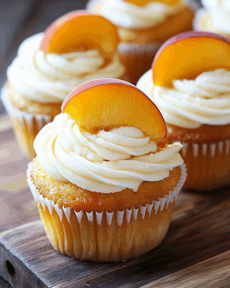 Honig-Pfirsich-Frischkäse-Cupcakes: Ein fruchtig-cremiges Geschmackserlebnis