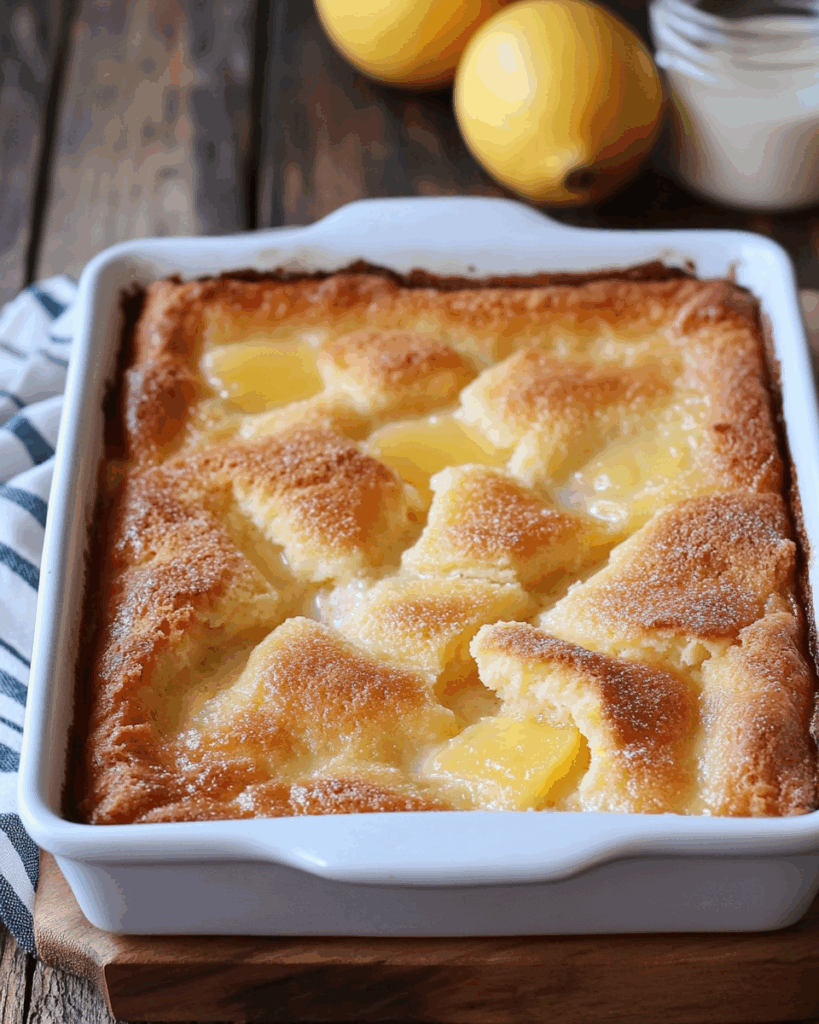 Magic Lemon Cobbler – Das magische Zitronendessert, das Herzen im Sturm erobert