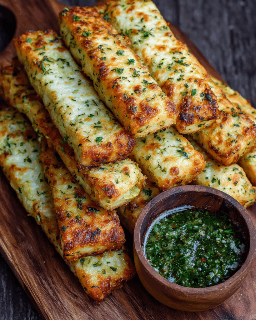 Käse-Zucchini-Brotsticks: Die perfekte Low-Carb-Alternative zum klassischen Knoblauchbrot