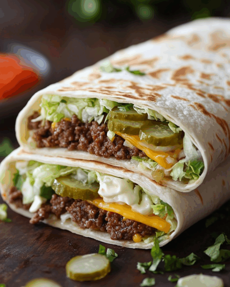 Big Mac Wraps selber machen – Der kultige Fast-Food-Geschmack in gesunder Wrap-Form