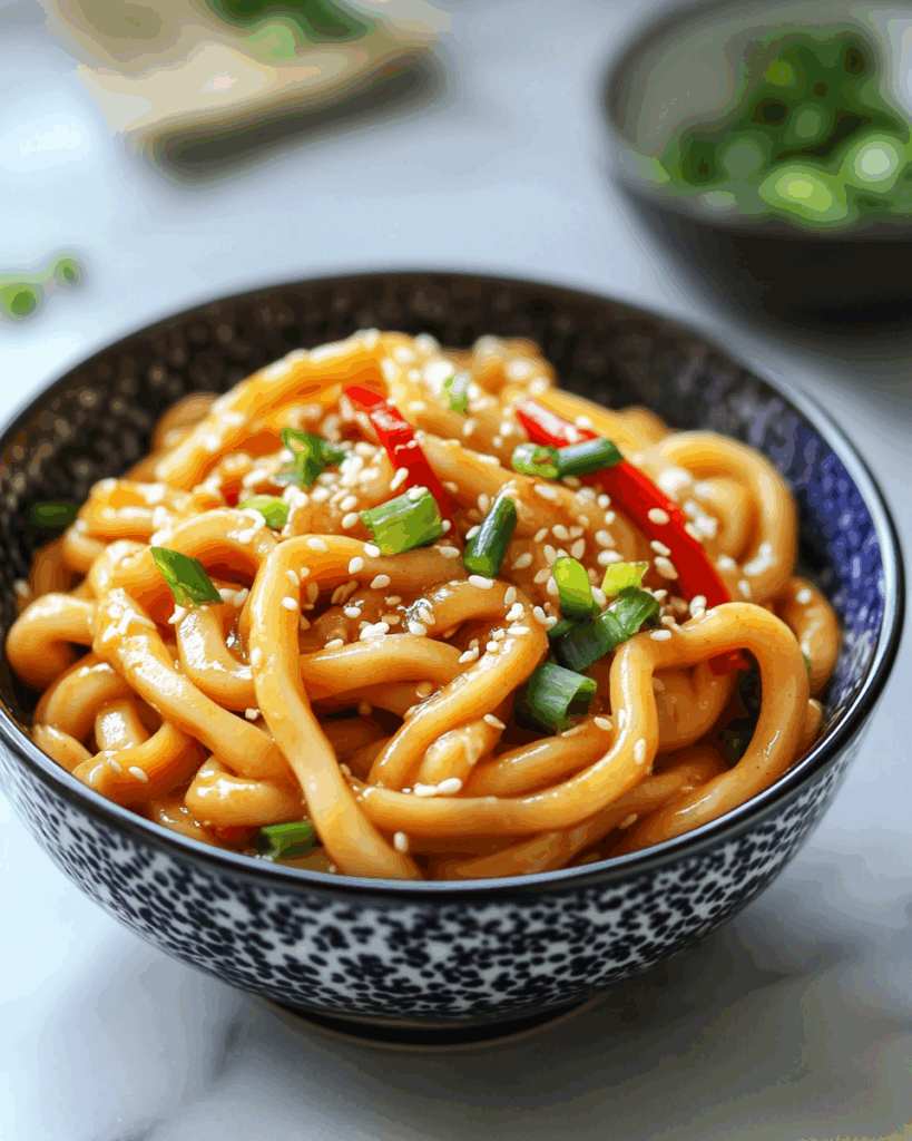 Erdnussbutter-Udon-Nudeln: Ein modernes Fusion-Rezept mit Tradition und Geschmack