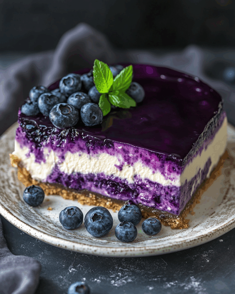 Ravenclaw Mitternachts-Blaubeer-Käsekuchen – Ein zauberhafter Genuss für Fans und Feinschmecker