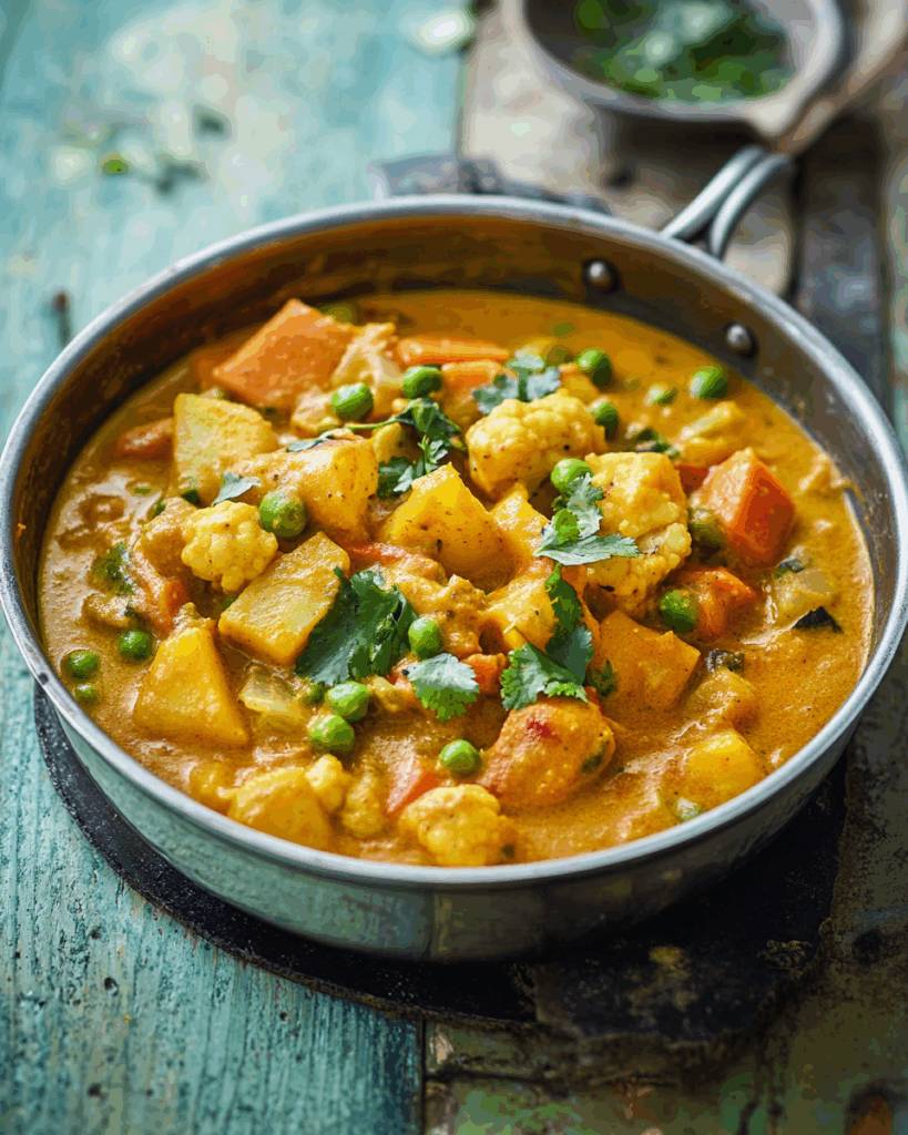 Cremiges Gemüse-Korma (Einfaches veganes One-Pot-Curry)