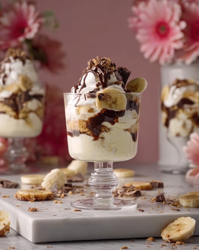 Bananensplit-Dessert – Der Klassiker im Glas neu interpretiert
