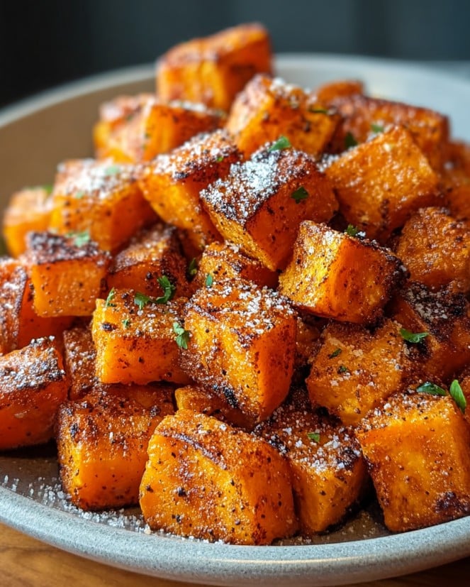 Knusprige Süßkartoffelwürfel aus dem Airfryer – Gesunde Pommes-Alternative | Pommes Airfryer für jede Gelegenheit