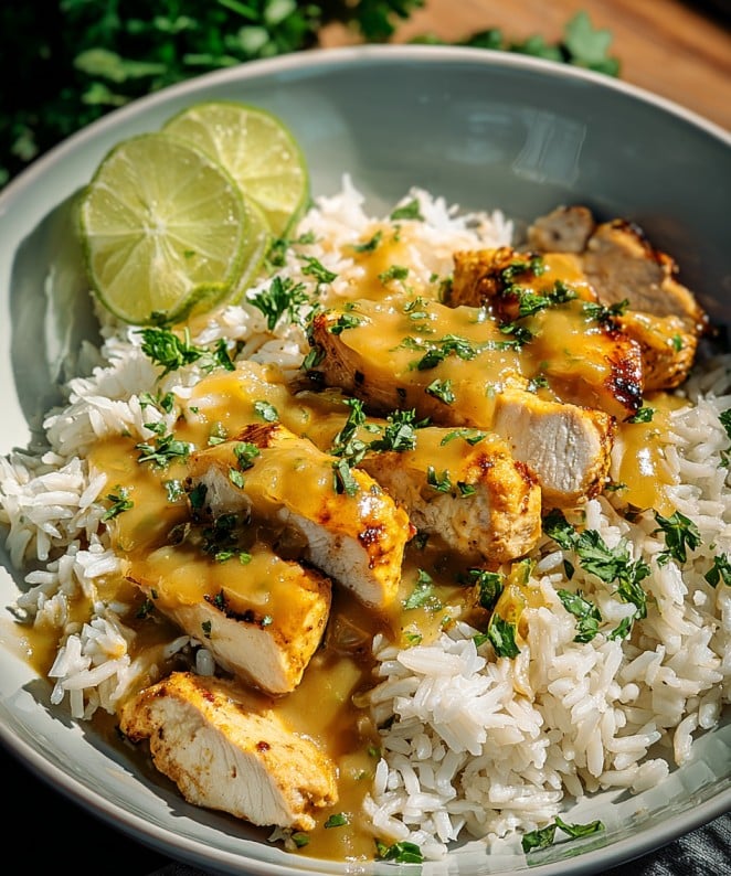 Honig-Senf-Hähnchen mit Reis: Ein schnelles und köstliches Hähnchen-Rezept für jeden Anlass