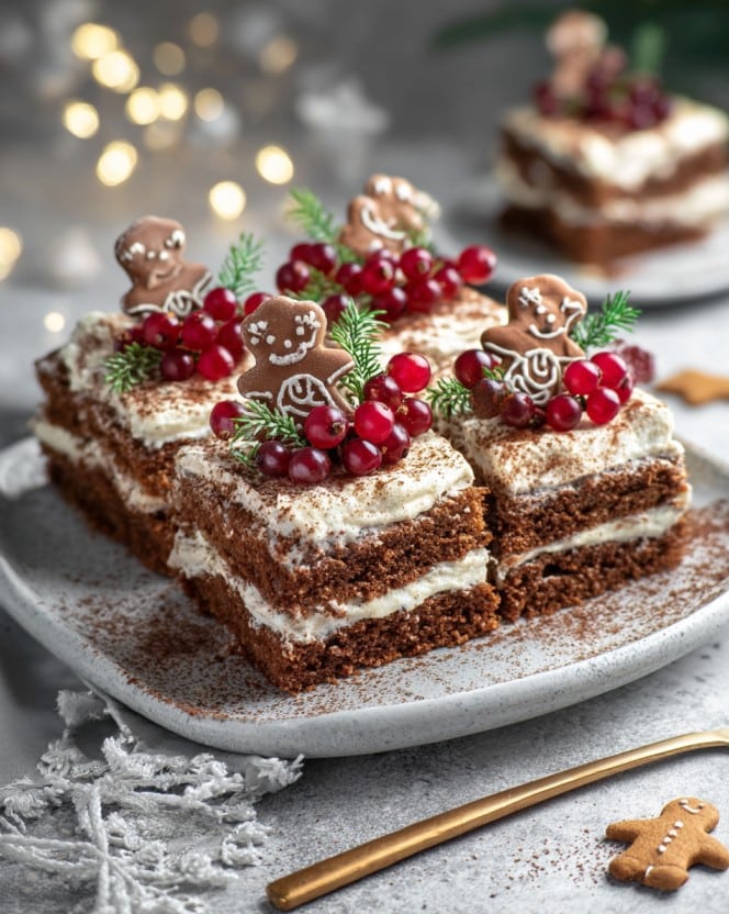 Lebkuchen-Mascarpone-Schnitten – Ein weihnachtlicher Kuchen voller Genuss
