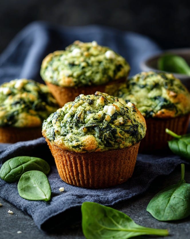 Spinat-Feta-Muffins – Gesundes Essen Aesthetic für jeden Tag