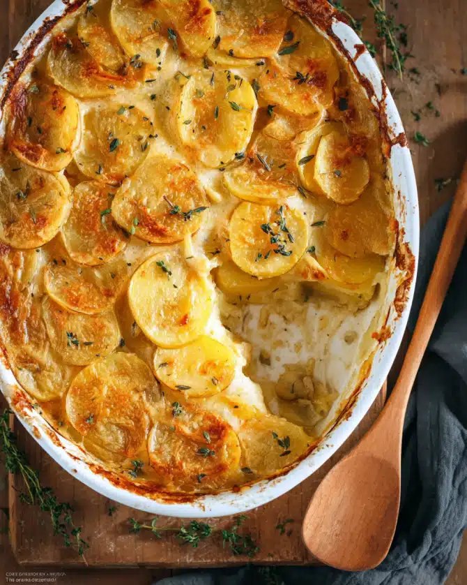 Cremiger Kartoffelauflauf – Veganes Kartoffelgratin für Genießer