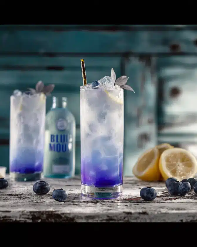 Alkoholfreier Blue Moon Cocktail – Erfrischend, farbenfroh & perfekt für jede Party
