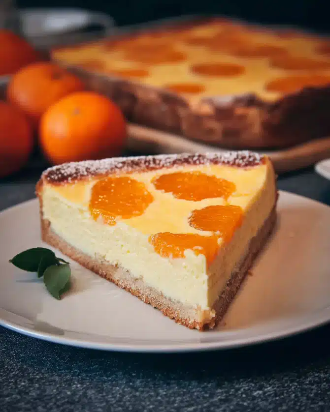 Blitz-Käsekuchen mit Mandarinen vom Blech – Schnell, saftig & perfekt für jede Gelegenheit