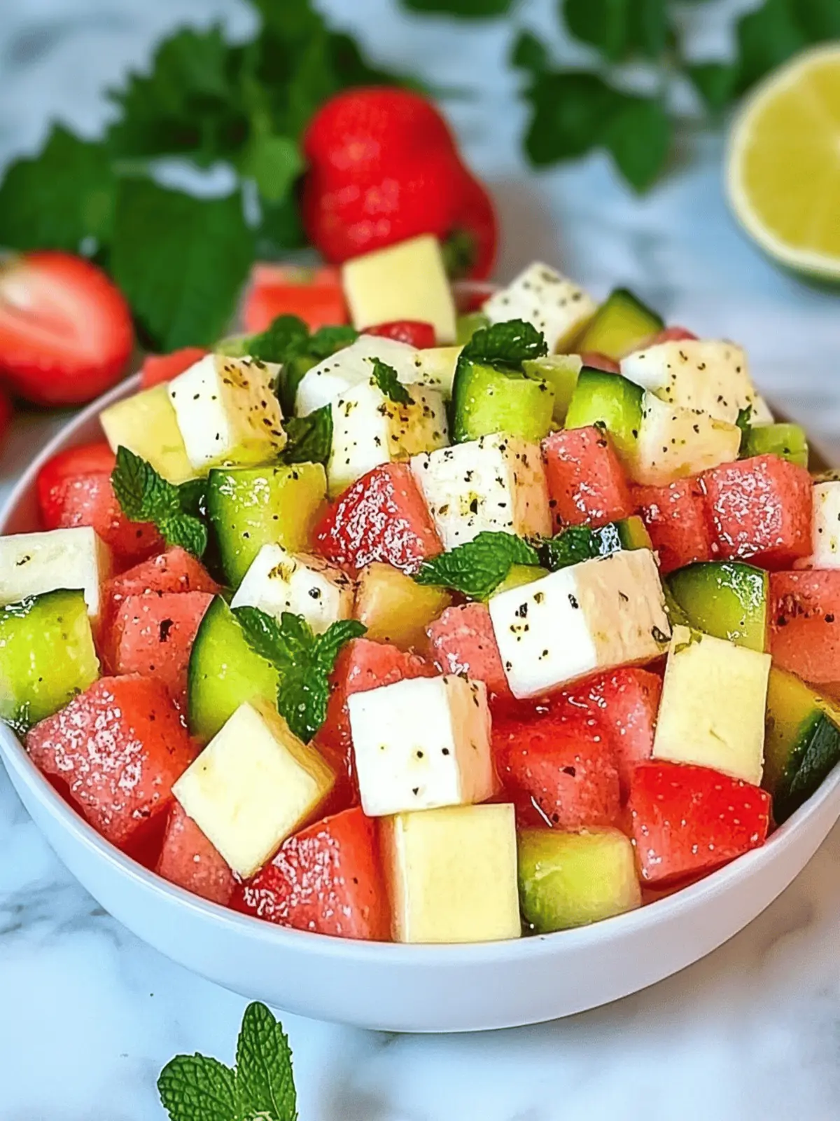Melonen-Feta-Salat
