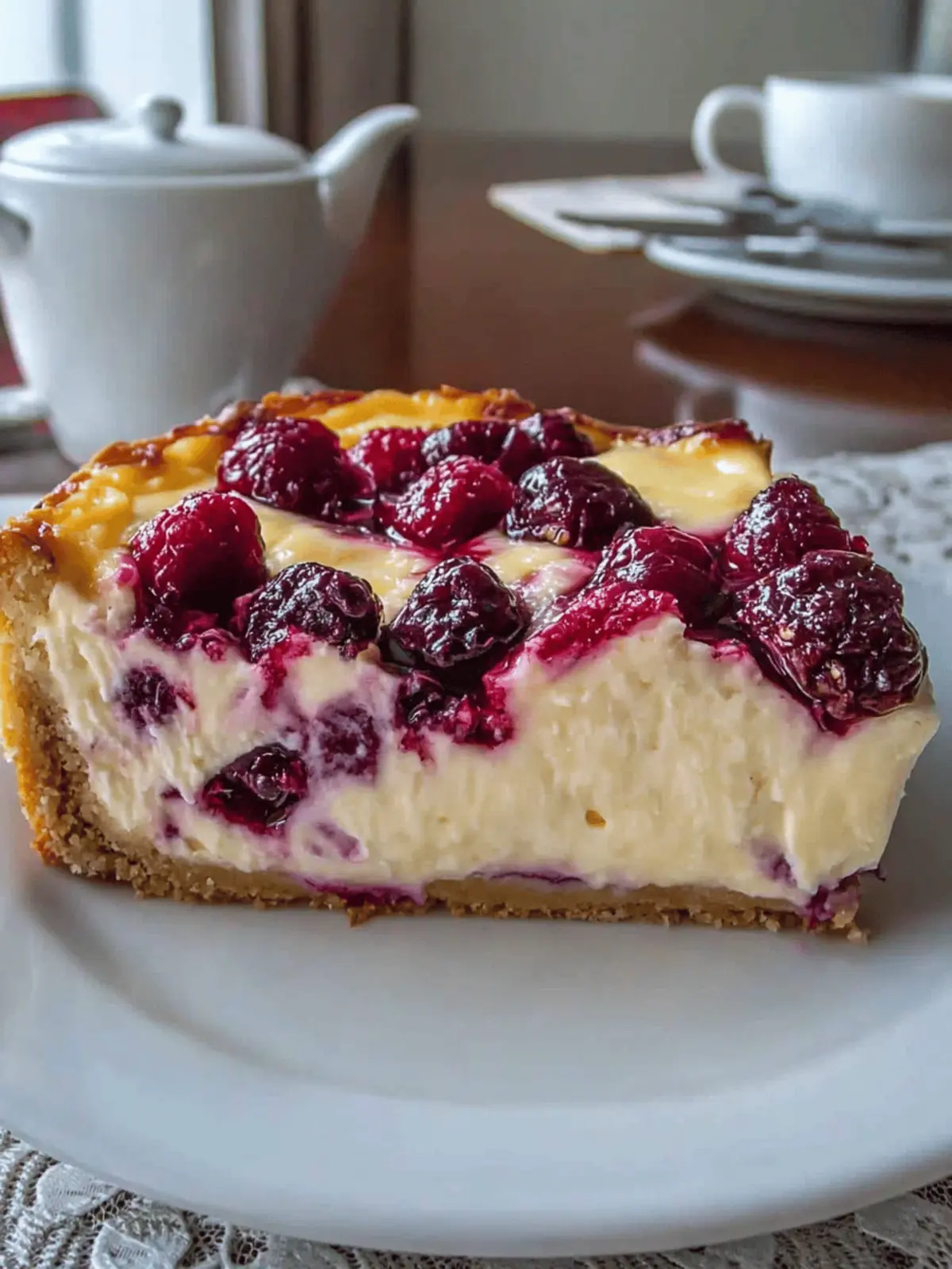 Käsekuchen dekorieren