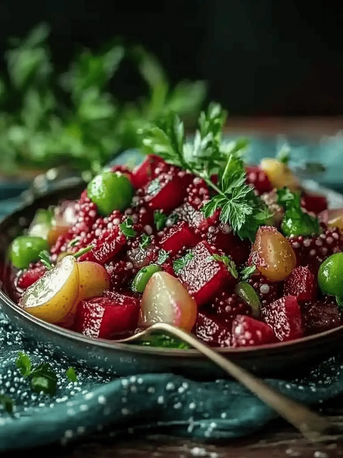 Rote Bete Linsen Salat