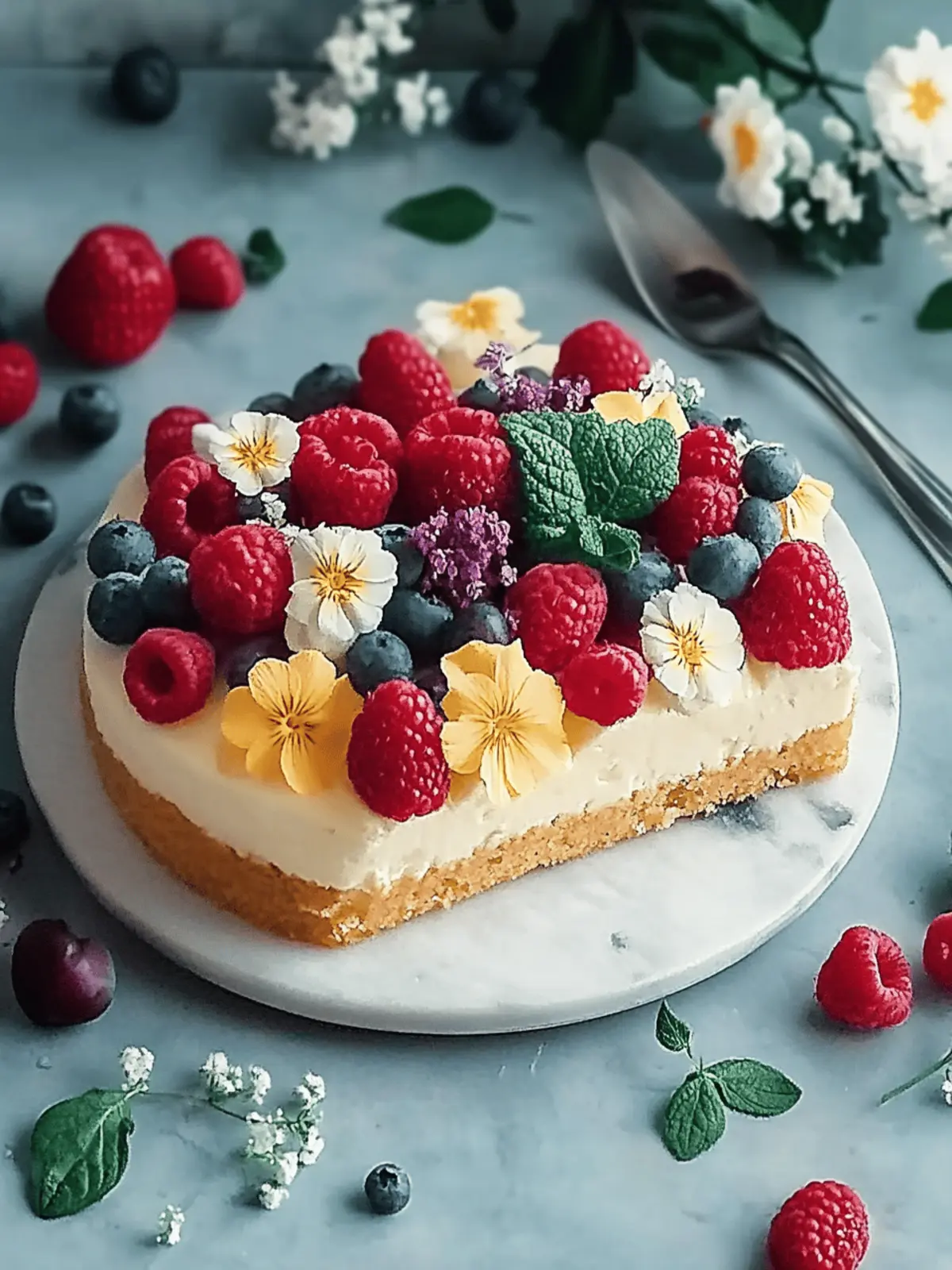 Schul enrollment Torte mit frischen Beeren und Vanillecreme