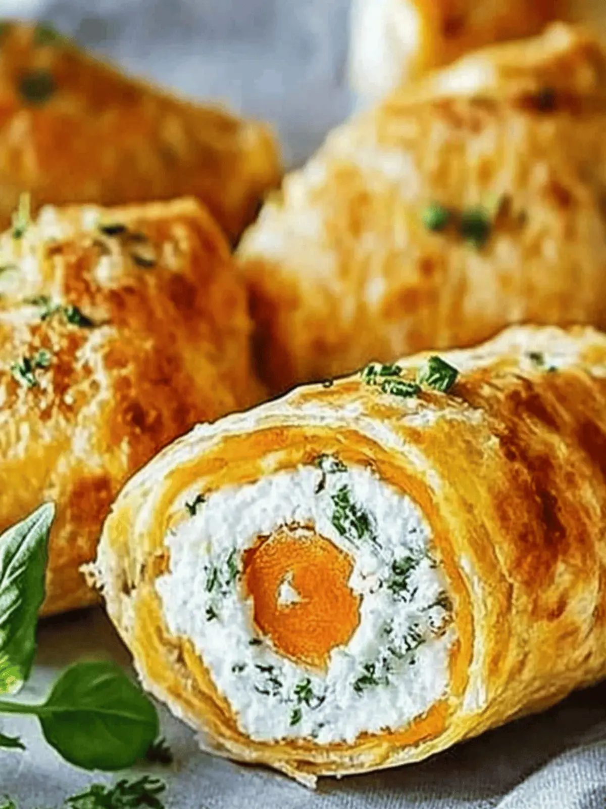 Herzhafte Möhrenrolle mit Frischkäse