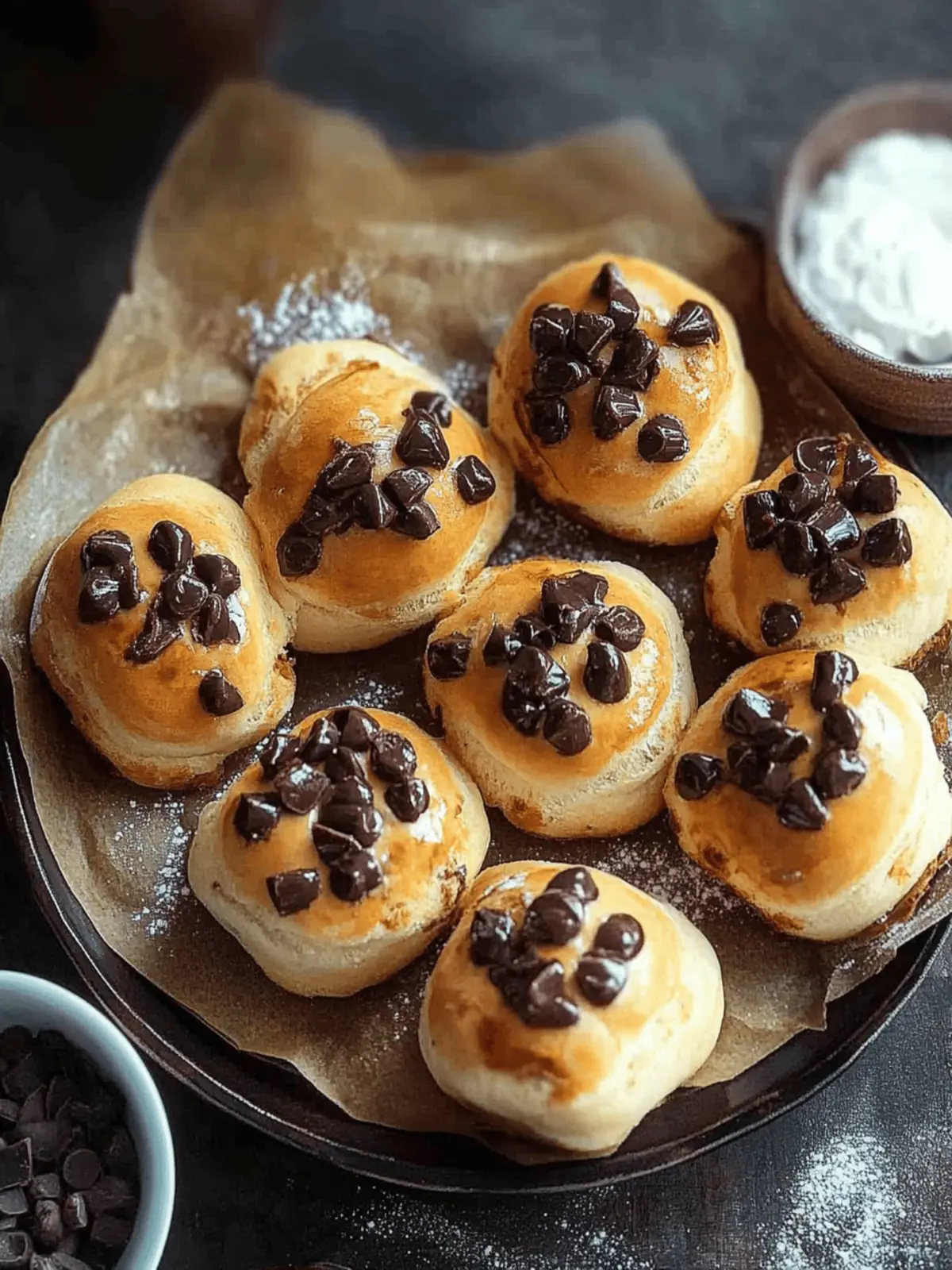 10-Minuten Schoko-Brötchen