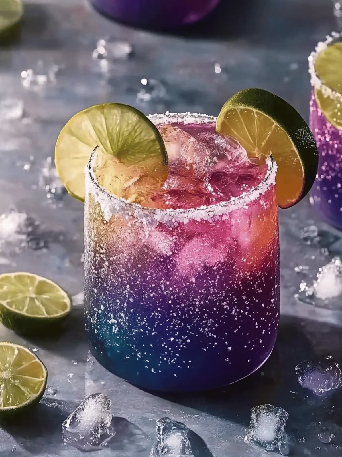 Galaxie Margarita: Farbenfroher Cocktail für dich 5 Galaxie Margarita: Ein Spiel von Farben für deinen Cocktailabend
