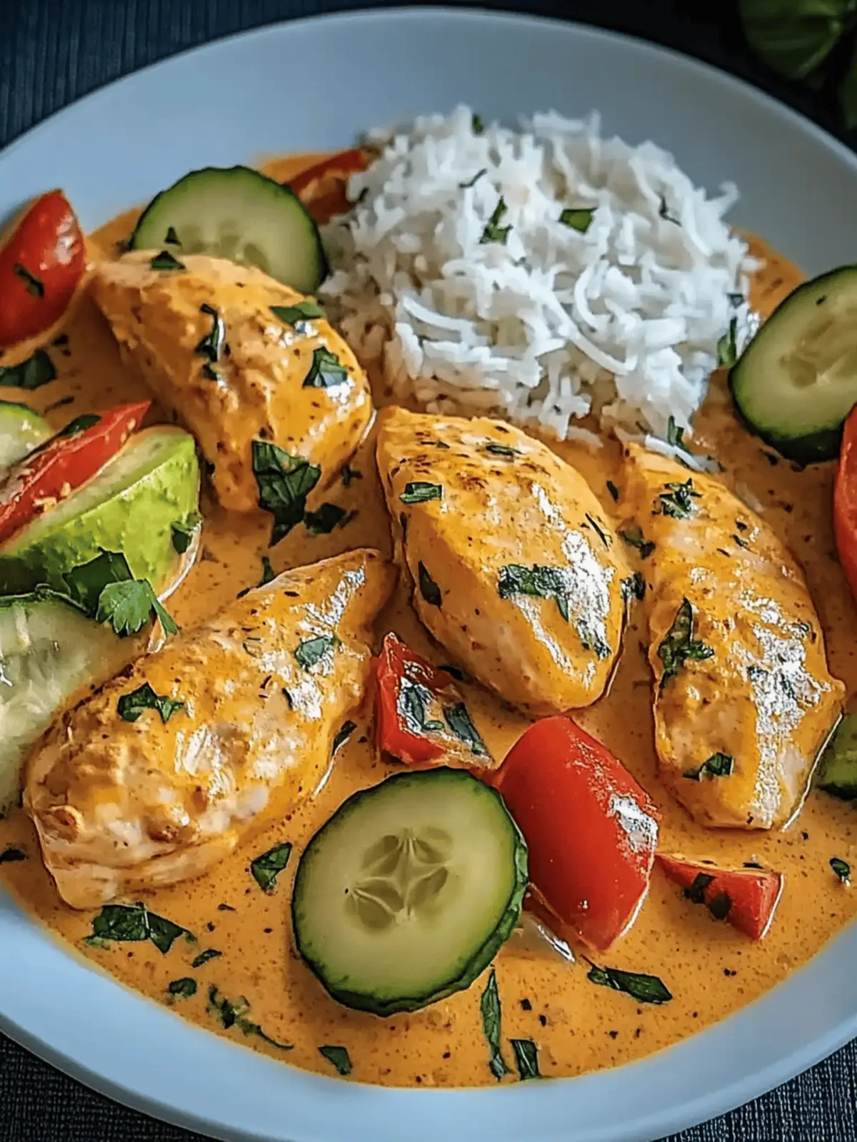 Paprika-Zucchini-Cremesauce-Hühnchen