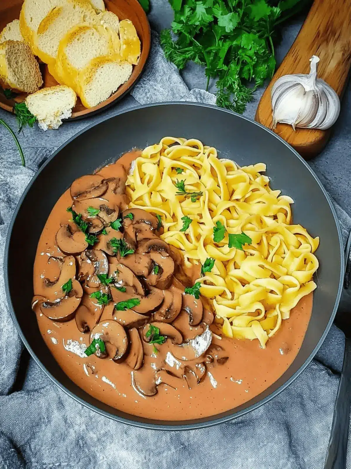 Jägersauce mit Spätzle