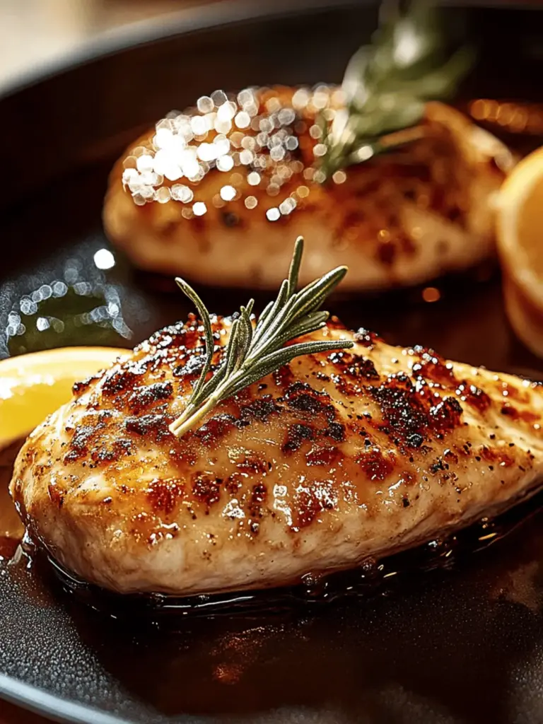 Schmelzende Hähnchenbrust