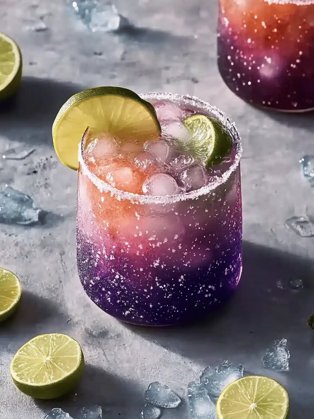 Galaxie Margarita: Farbenfroher Cocktail für dich 4 Galaxie Margarita: Ein Spiel von Farben für deinen Cocktailabend