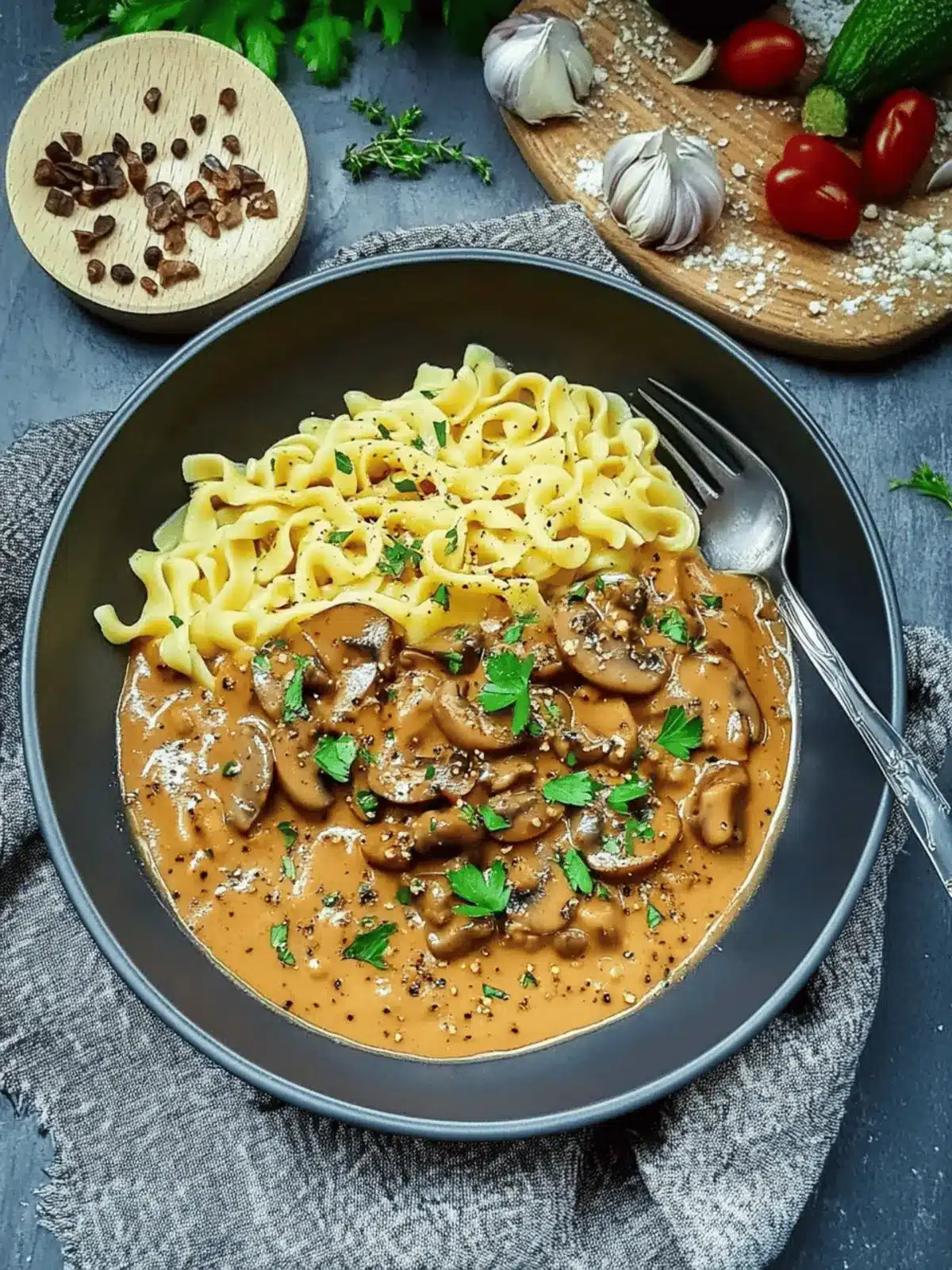 Jägersoße mit Spätzle