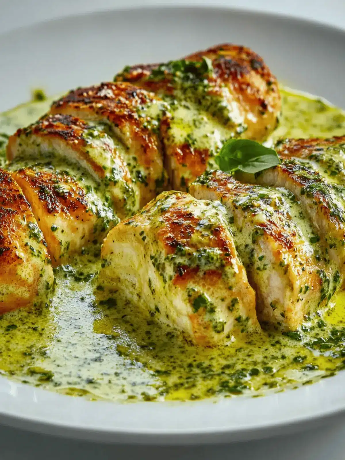 Hähnchenfilet mit Pesto-Sahne