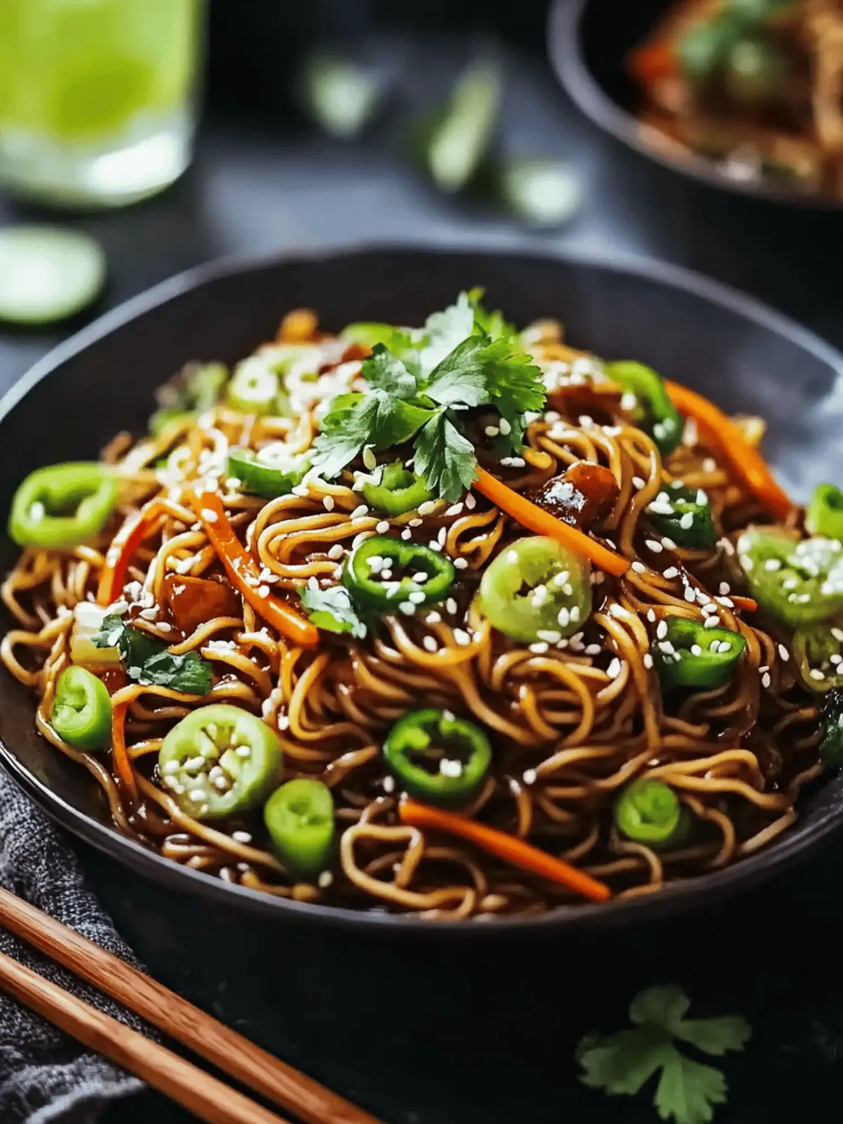 Authentische Gebratene Asia Nudeln in 20 Minuten 4 Gebratene Asia Nudeln