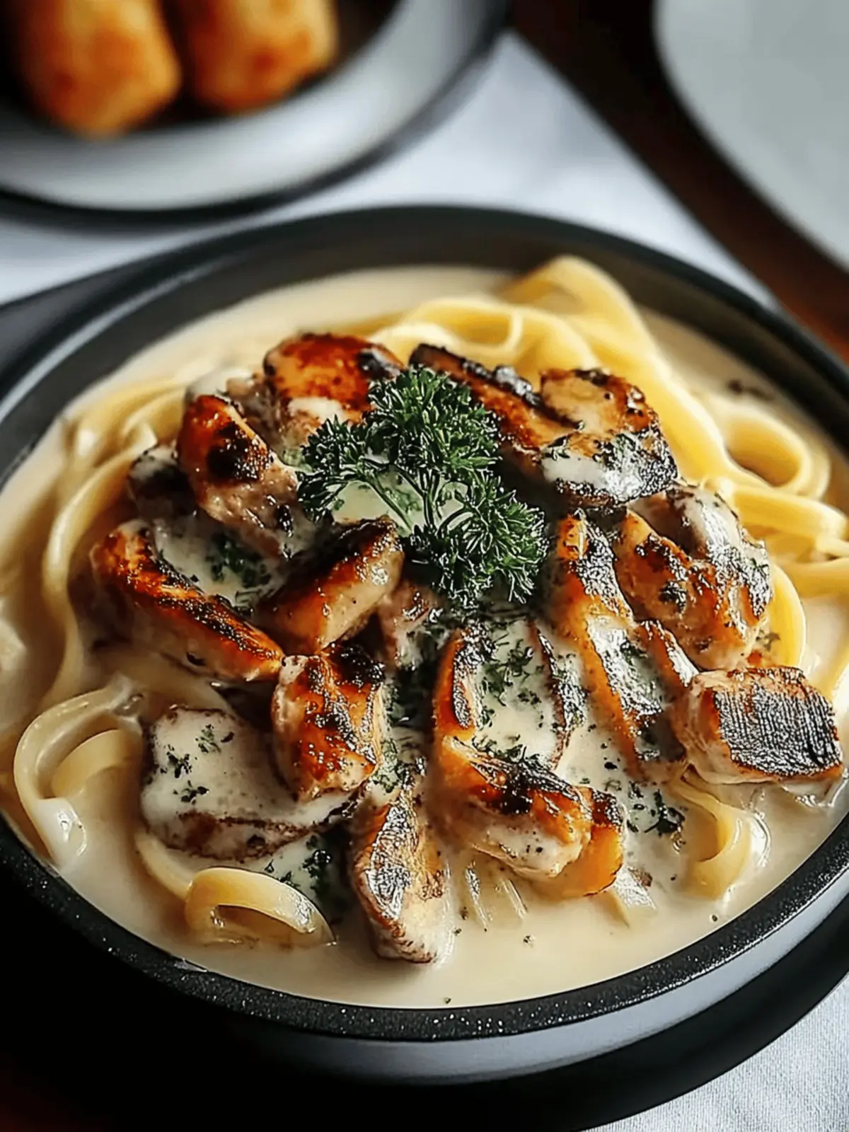 Cremige Pilz Udon Hühnchen für deine Wohlfühlküche 4 Cremige Pilz Udon Hühnchen