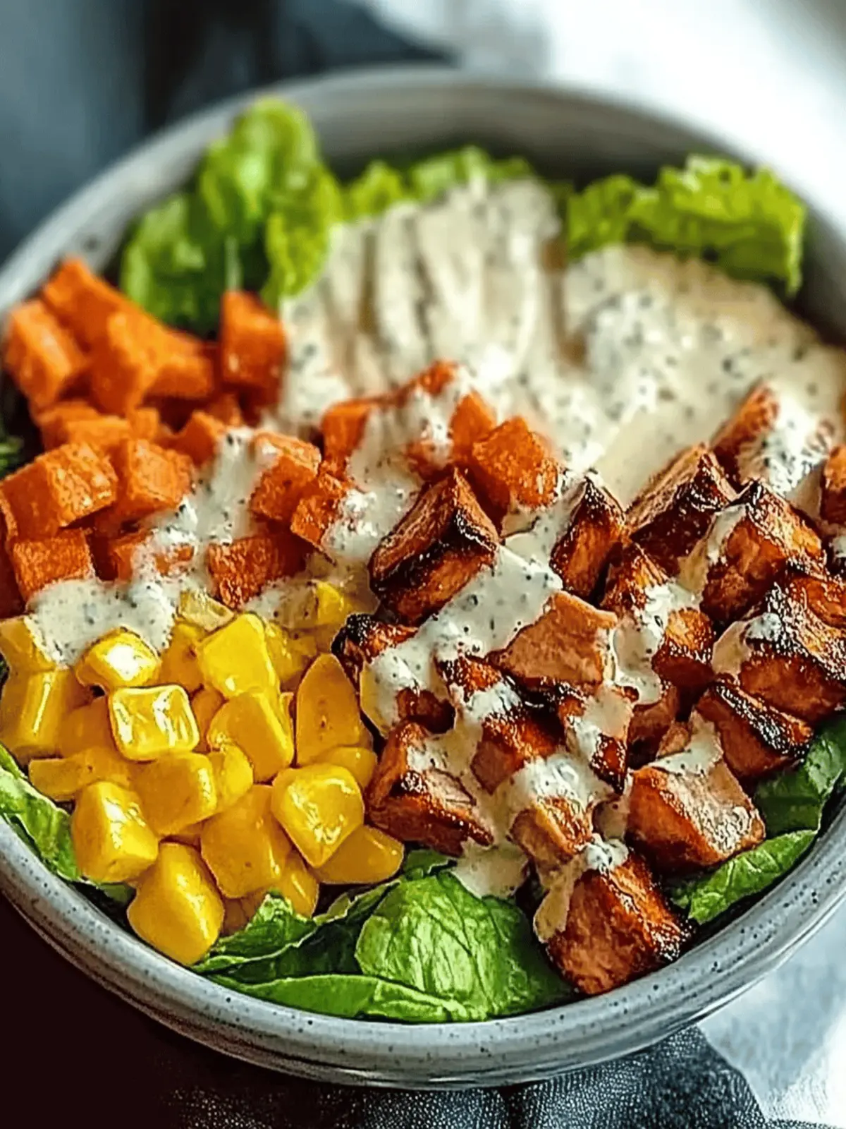 BBQ-Hühnchen zerrissener Salat für heiße Sommertage 2 BBQ-Hühnchen zerrissener Salat