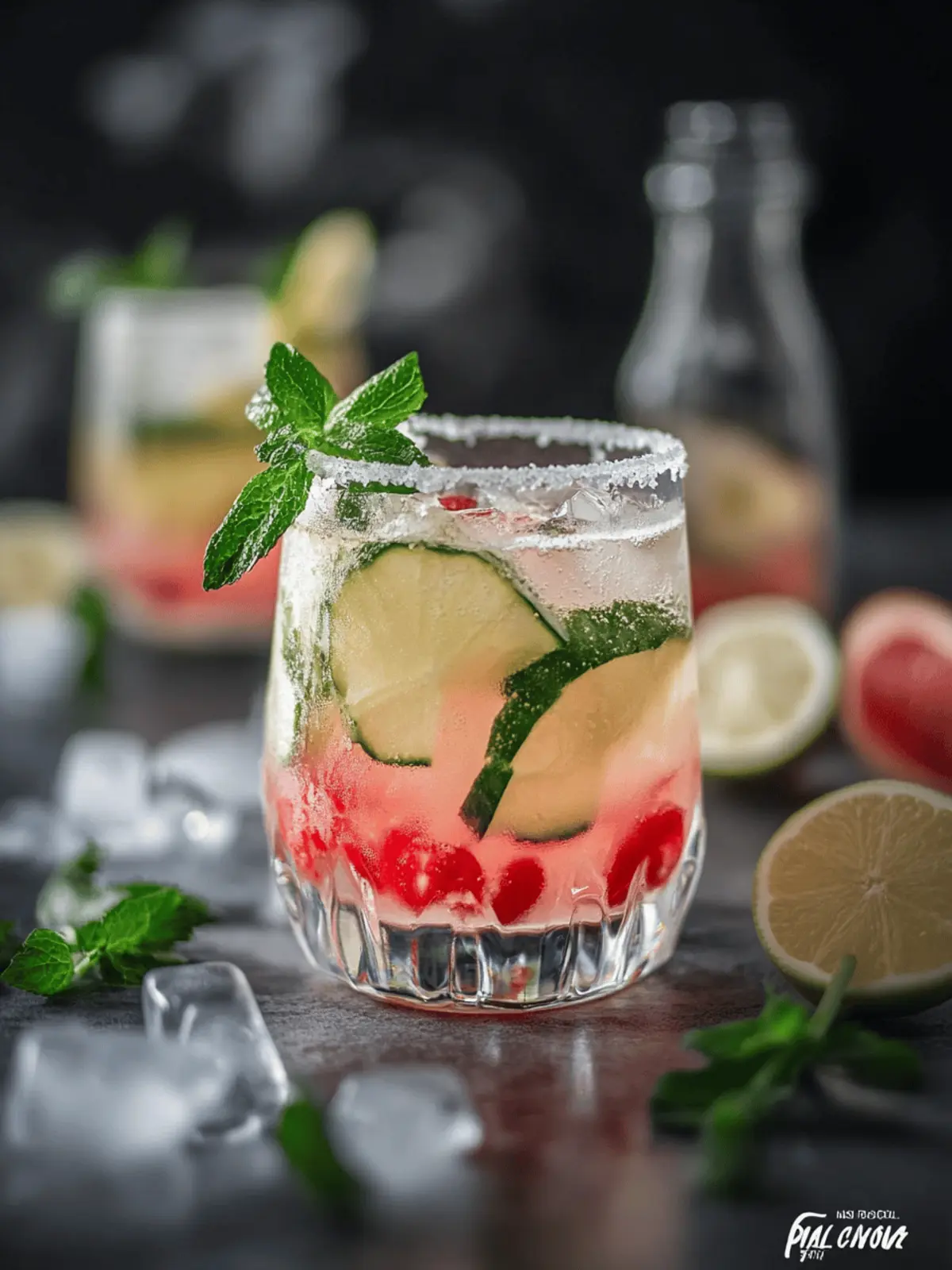 Alkoholfreier Mojito ohne Zucker (mit Melone)