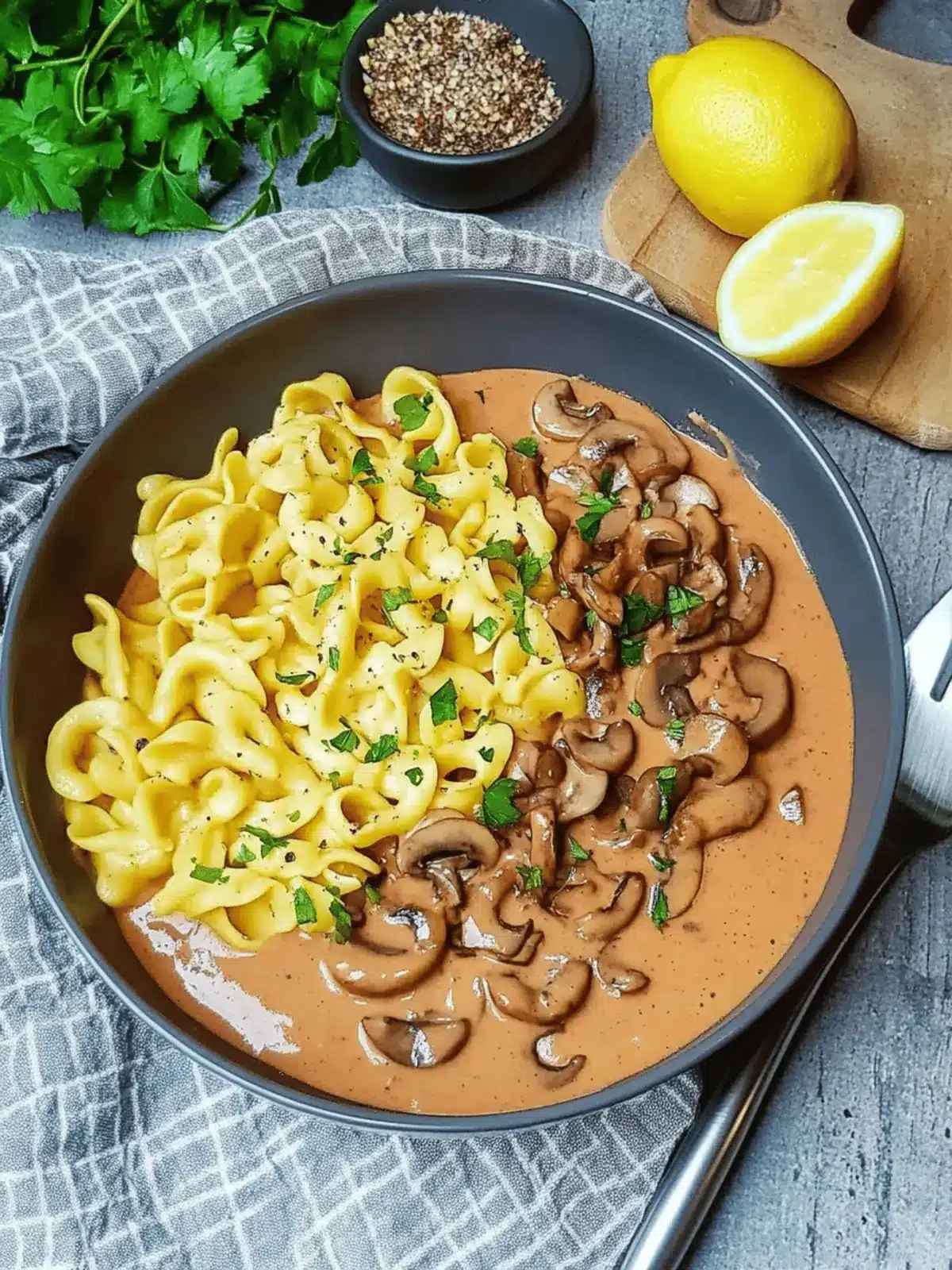 Jägersauce mit Spätzle