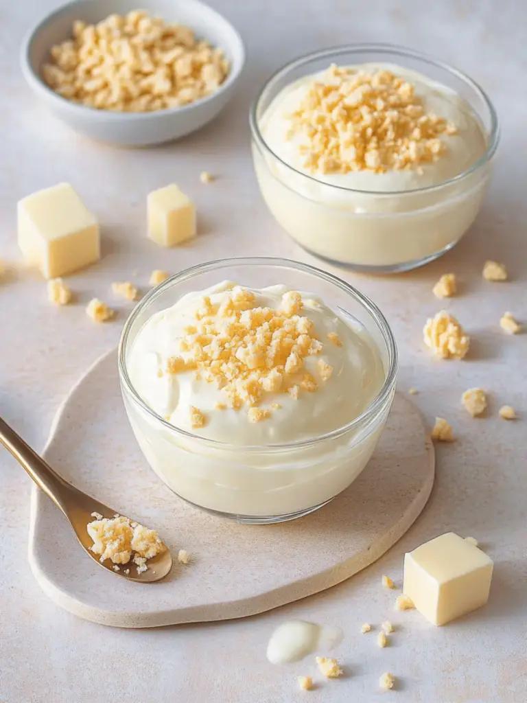 Weiße Schokoladenmousse