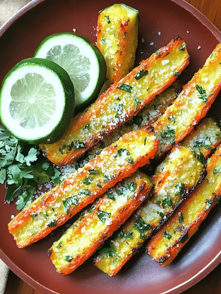 Krosse gebackene Zucchini-Streifen