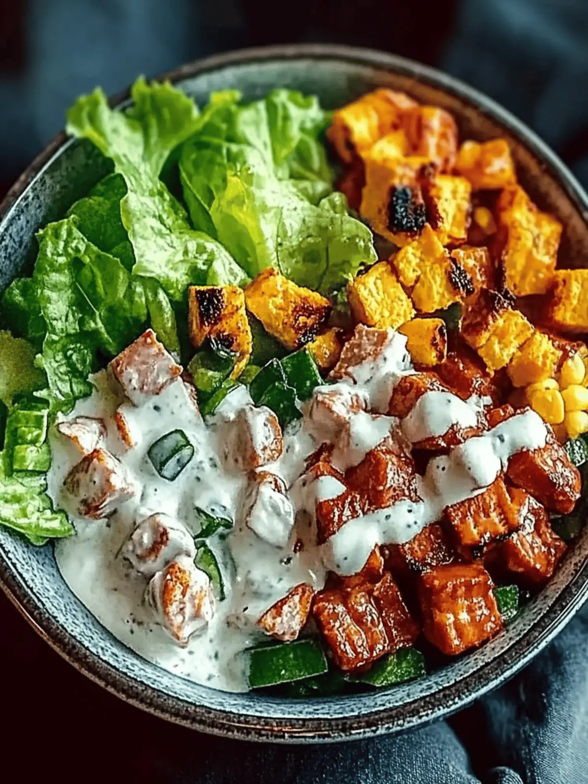 BBQ-Hühnchen zerrissener Salat für heiße Sommertage 4 BBQ-Hühnchen zerrissener Salat