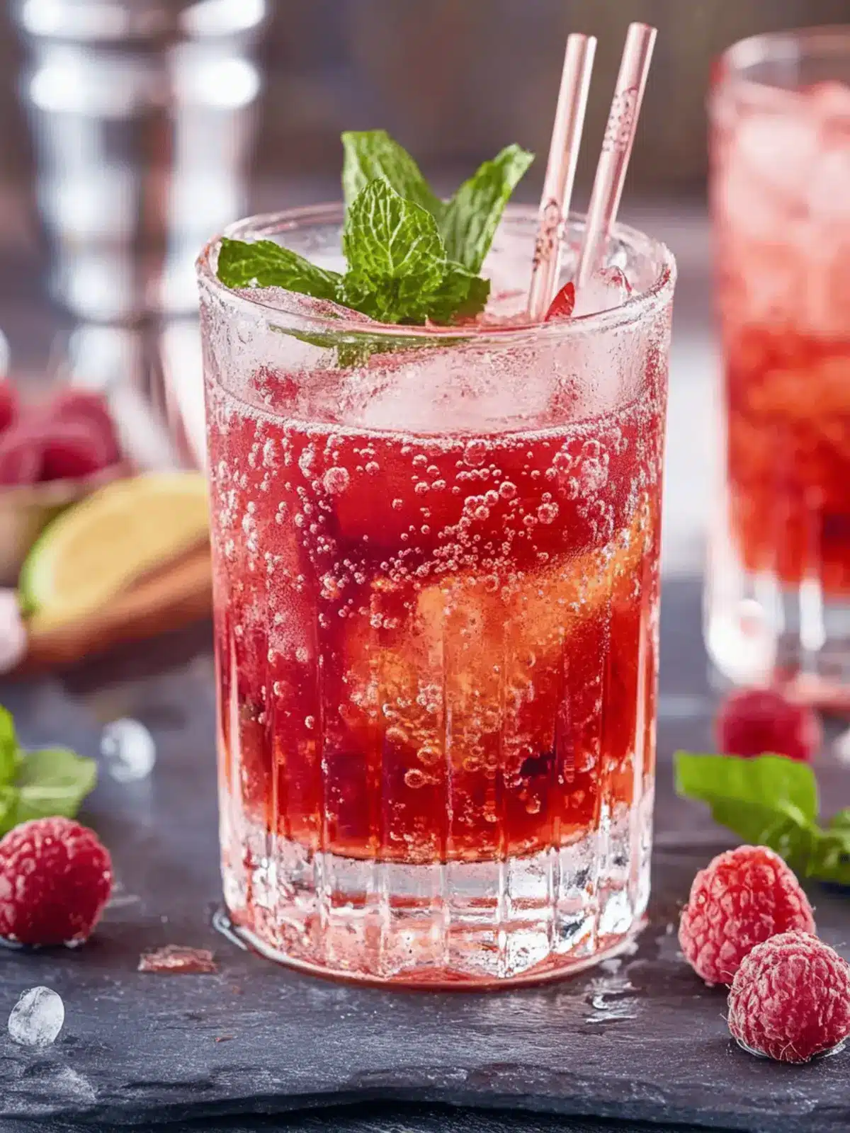 Himbeer-Mojito-Cocktail