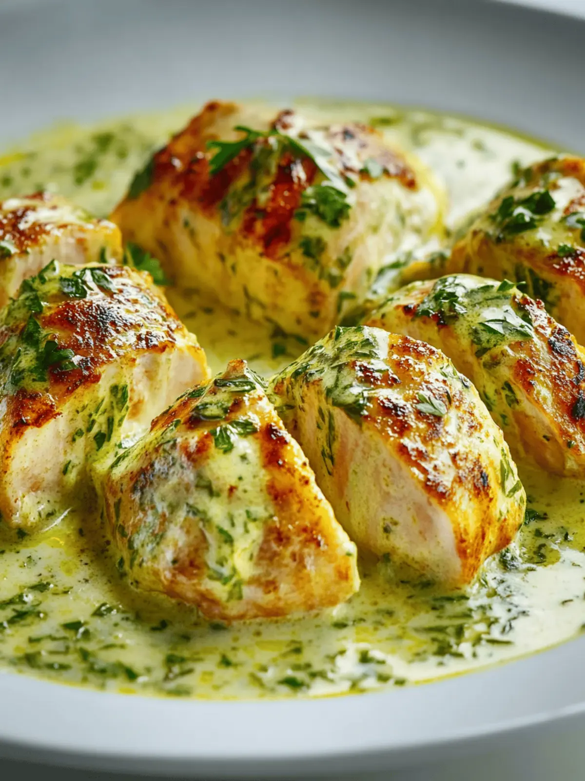 Hähnchenfilet mit Pesto-Sahne