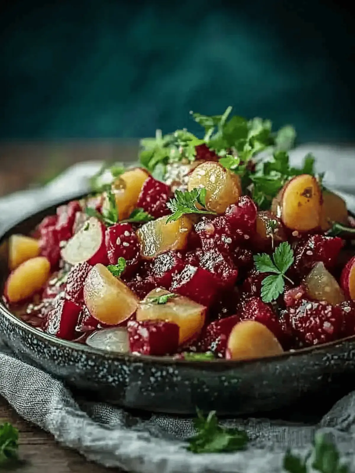 Rote Bete Linsen Salat