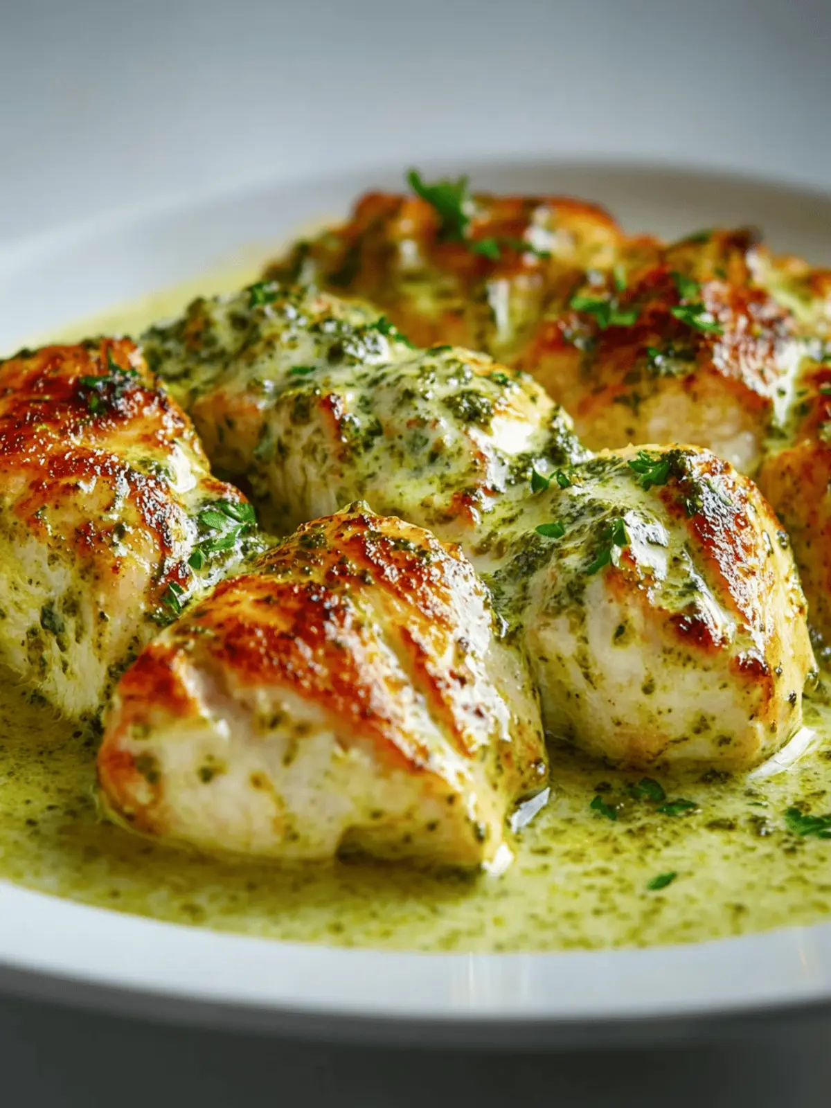 Hähnchenfilet mit Pesto-Sahne