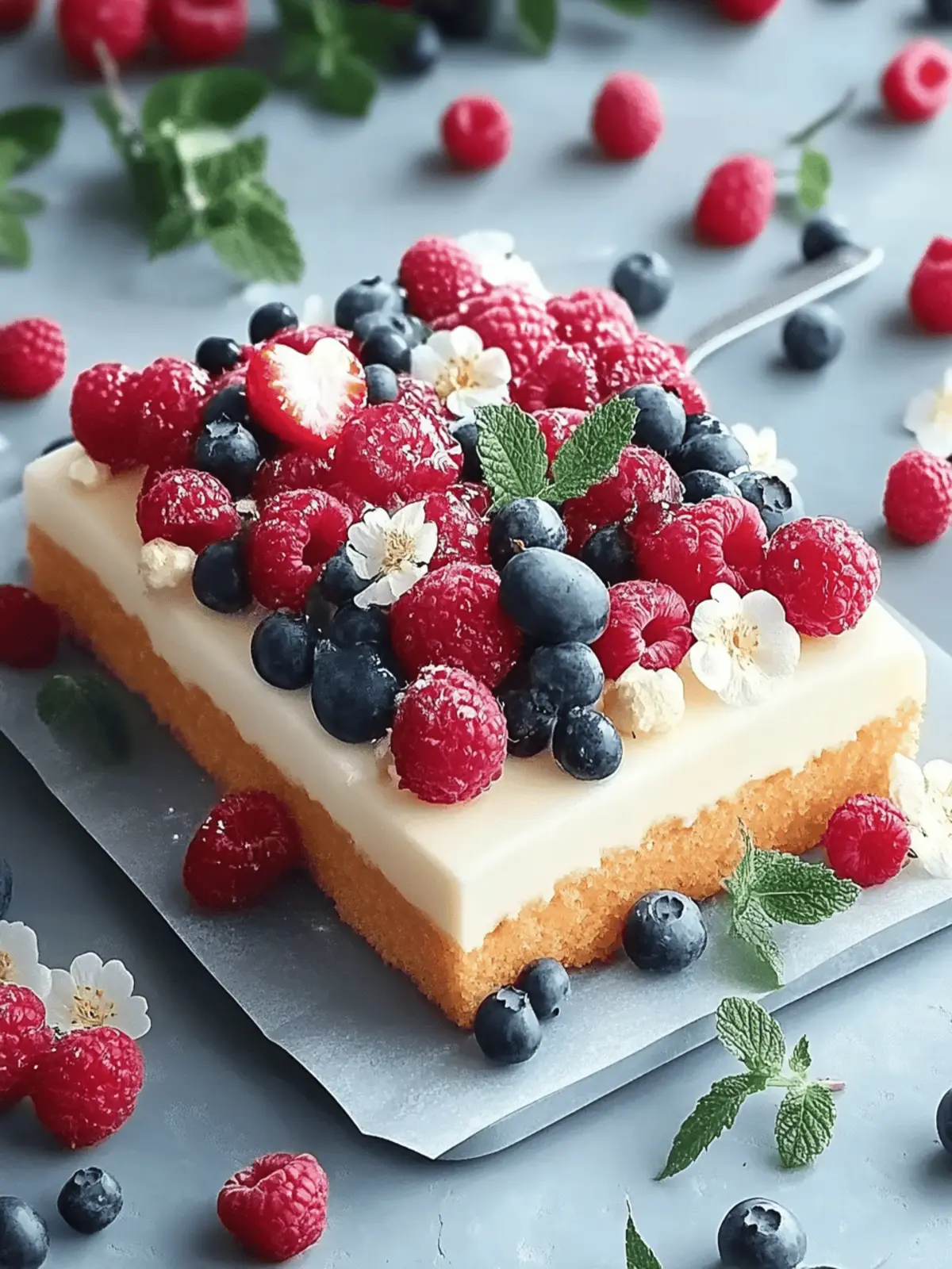 Schulanmeldungstorte mit frischen Beeren und Vanillecreme