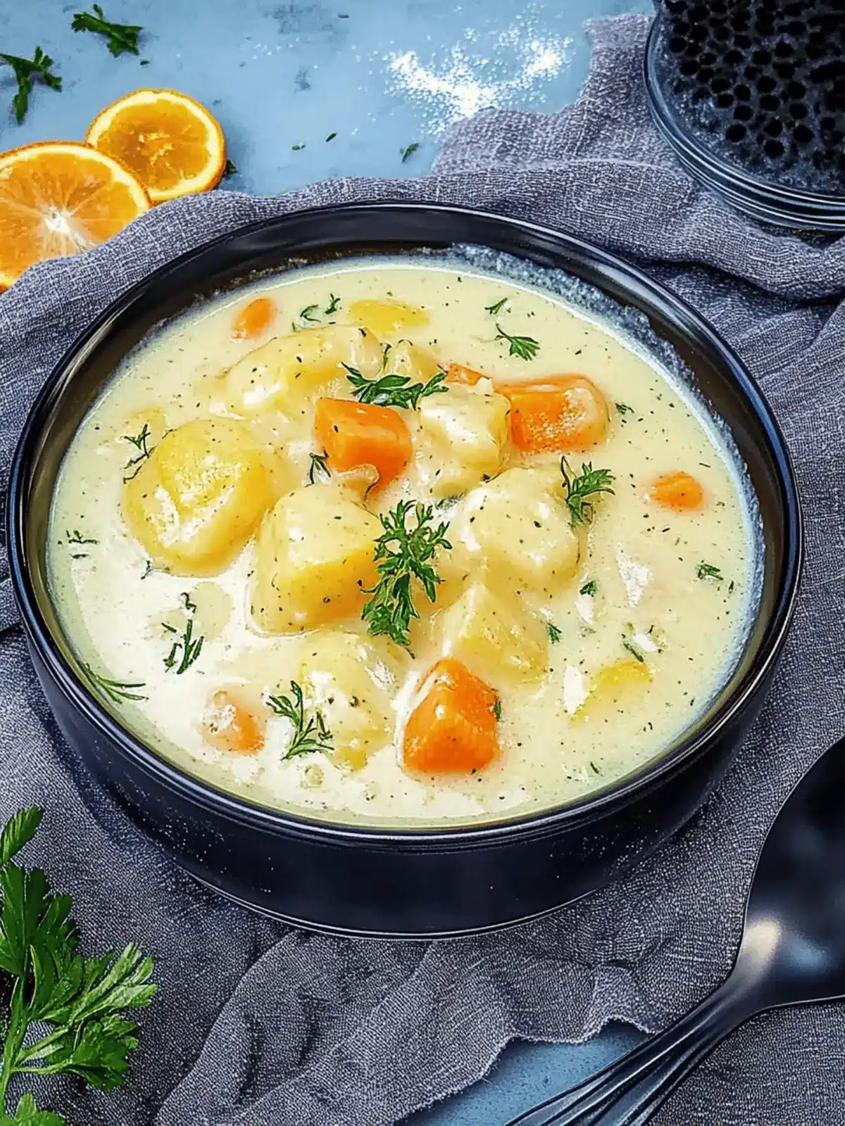 Cremiger Rahm-Kohlrabi-Eintopf für gemütliche Abende 5 Cremiger Rahm-Kohlrabi-Eintopf