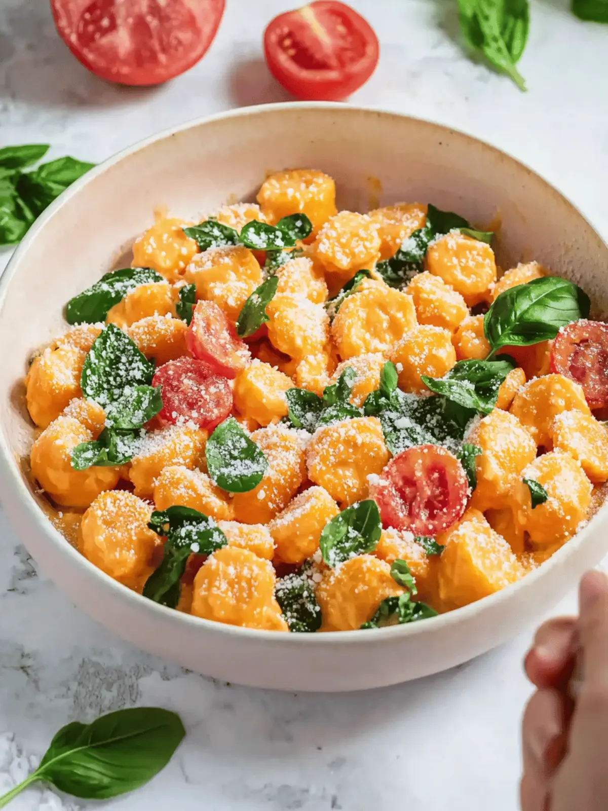 Gnocchi-Pfanne mit Spinat und Tomaten