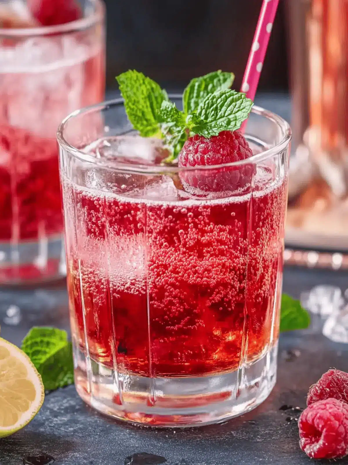 Himbeer-Mojito-Cocktail